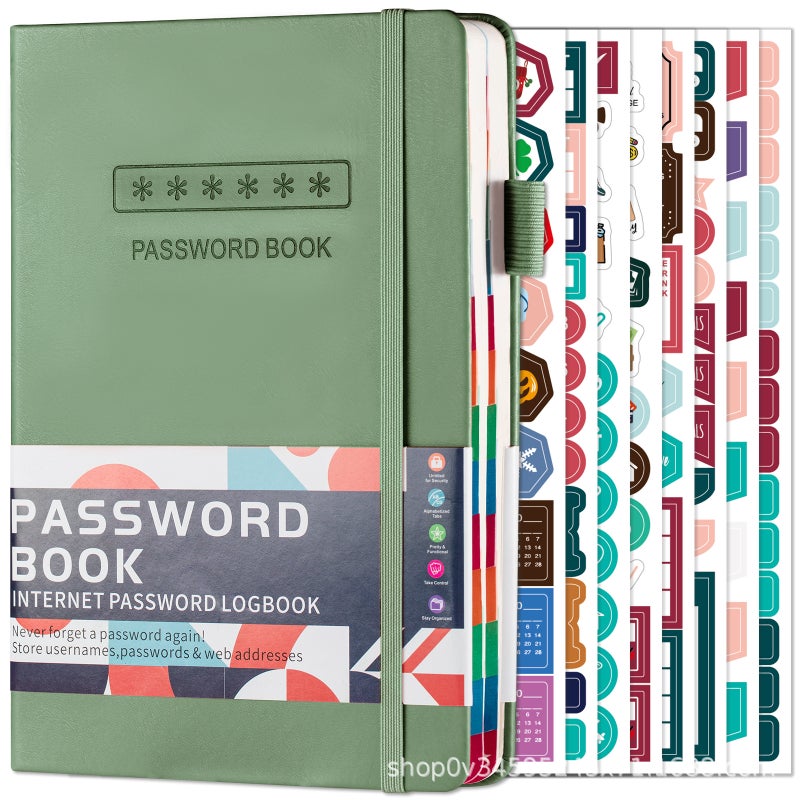 Explosions Strap Account Password Registration Book Internet Website Manager Log Multi-Function Record Book - Image 3